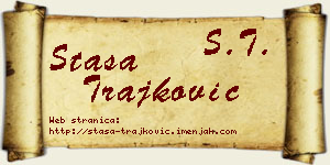Staša Trajković vizit kartica